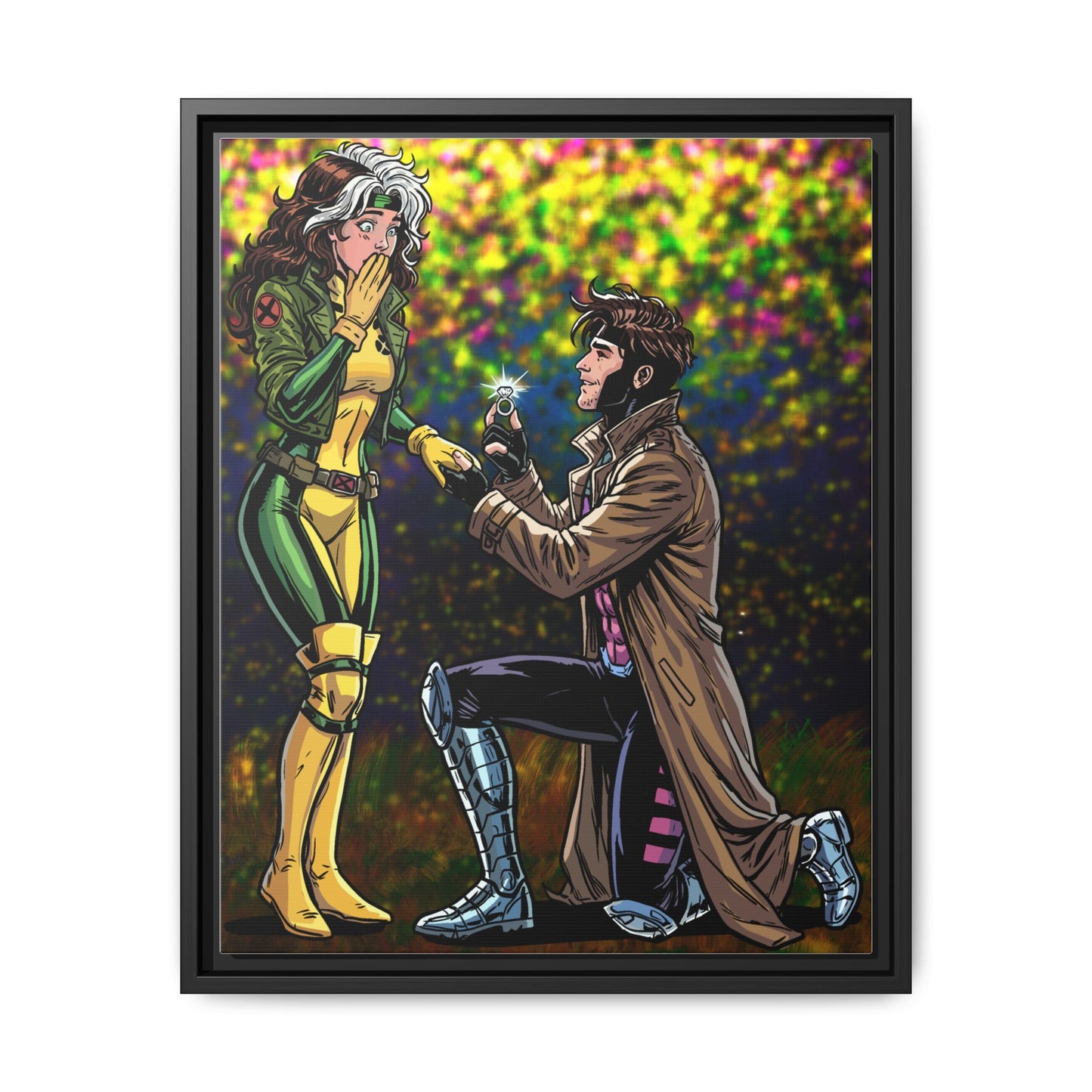 Thief and Belle # 3 - Framed Matte Canvas
