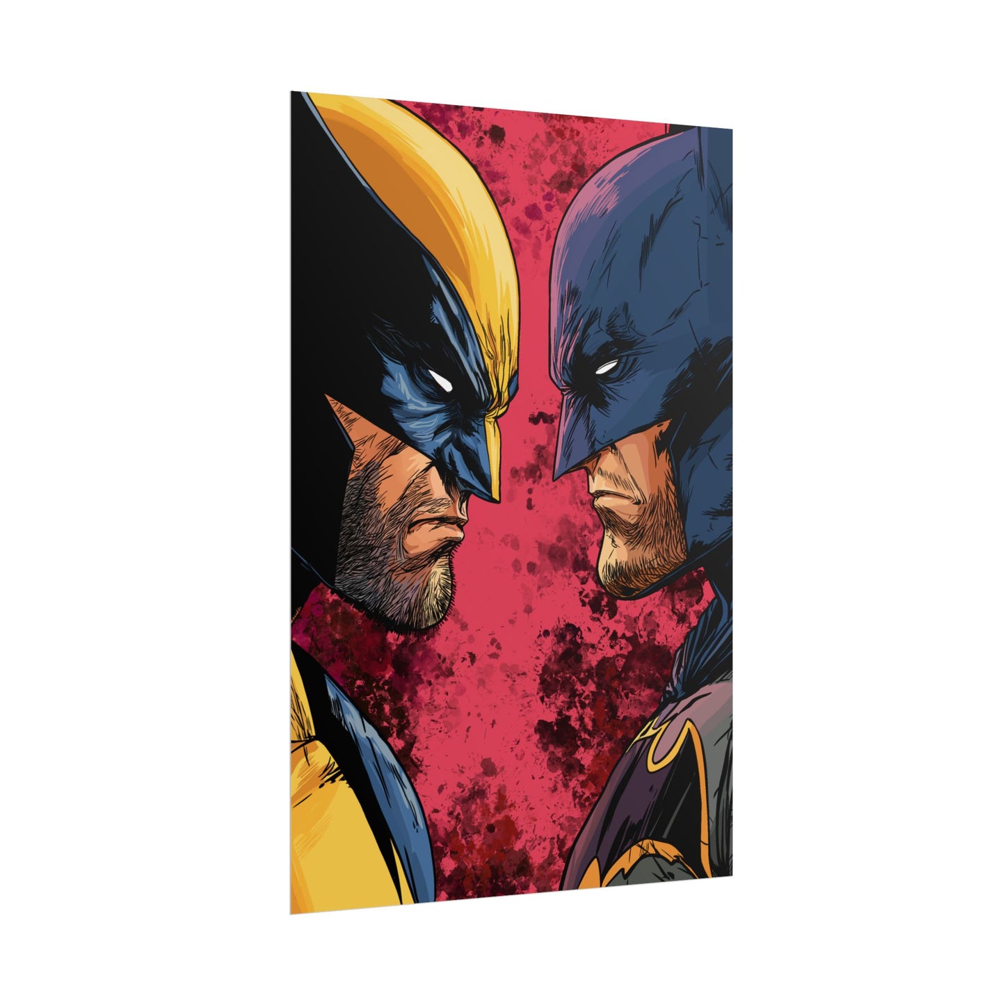 Batman vs Wolverine Rolled Poster