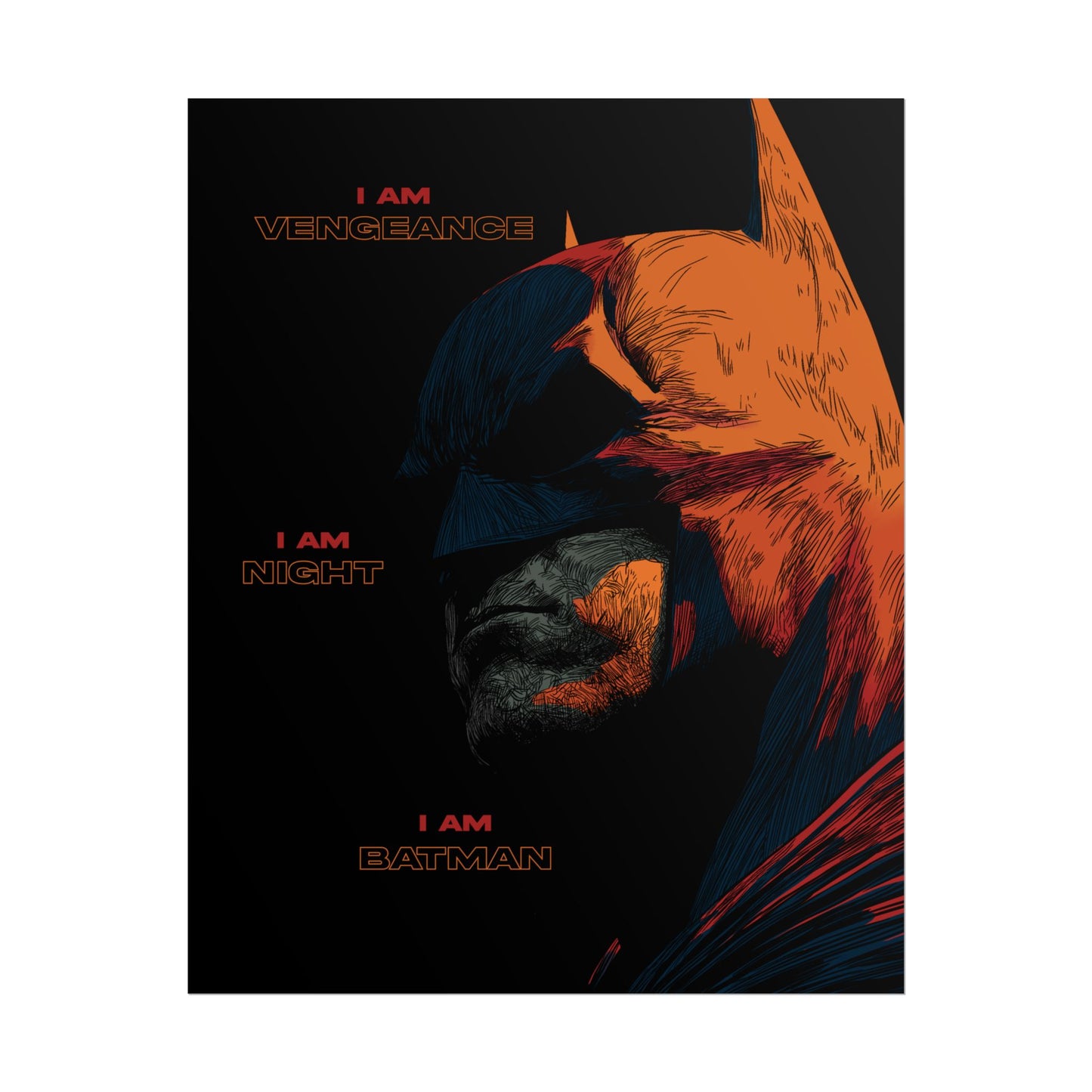 Batman 'I Am Vengeance' Rolled Poster