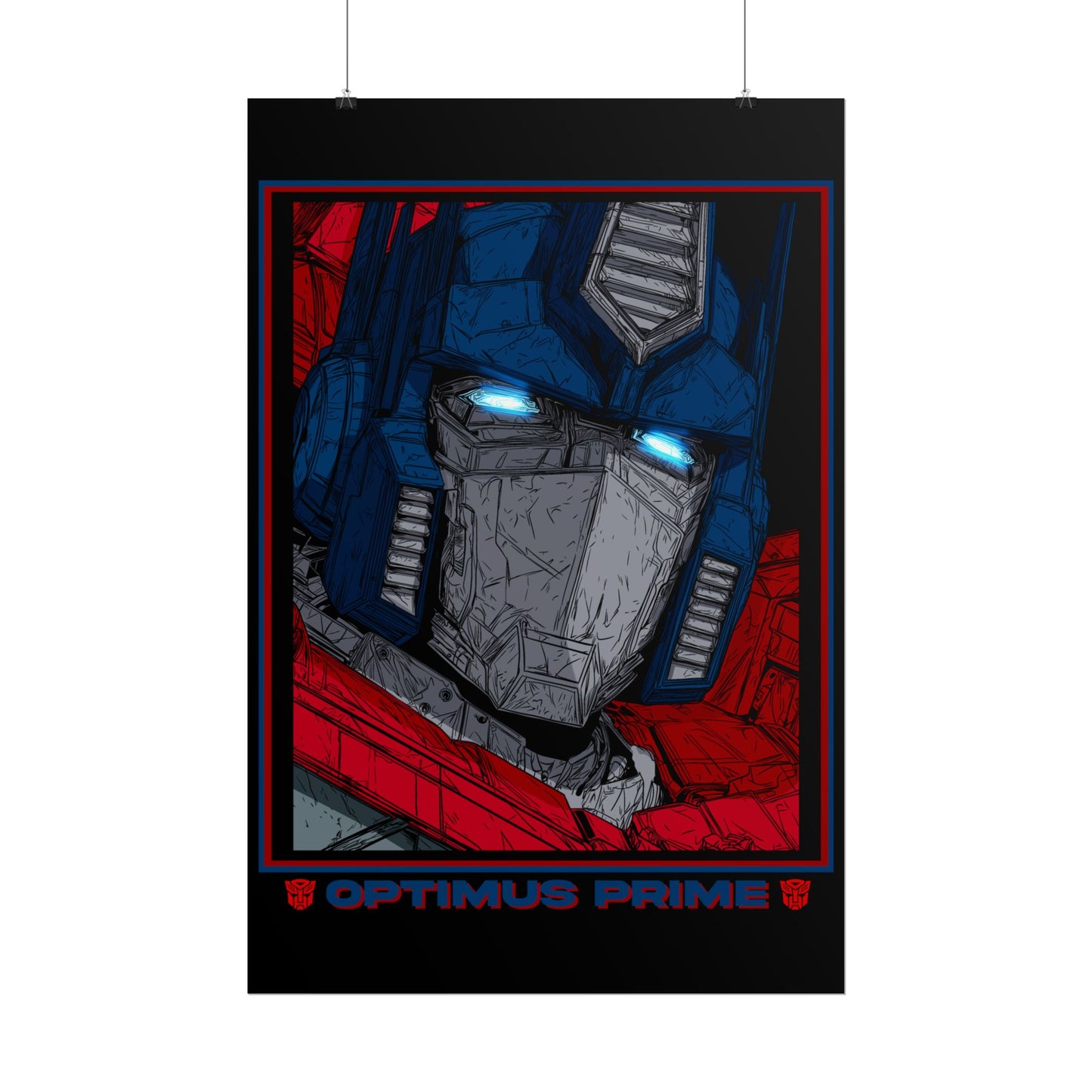 Optimus Prime Cinematic Rolled Poster