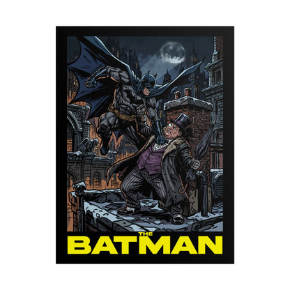 Batman vs Penguin Cinematic Rolled Poster