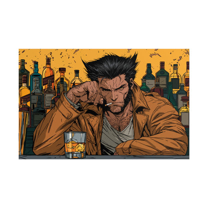 Wolverine Bar Scene Poster