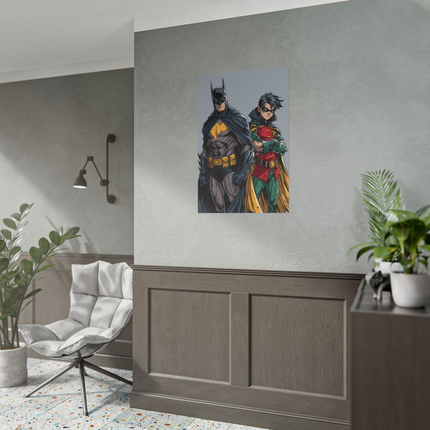 Batman & Robin Rolled Poster — Comic Book Hero Art Print