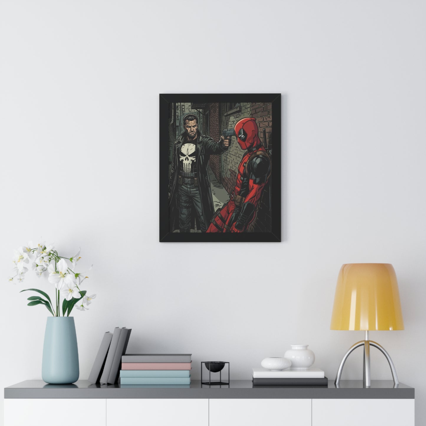 Wade vs Frank - Framed Vertical Poster