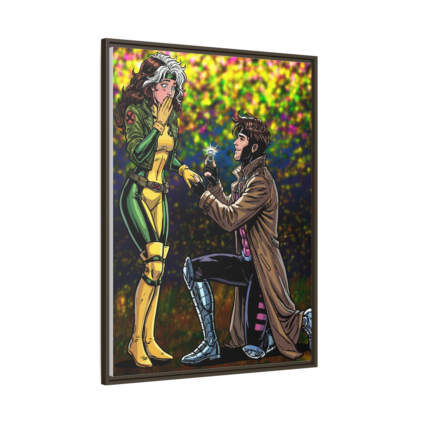 Thief and Belle # 3 - Framed Matte Canvas