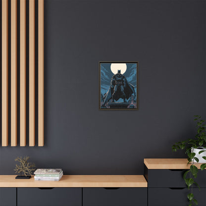 Batman Moonlit Matte Canvas Framed Print