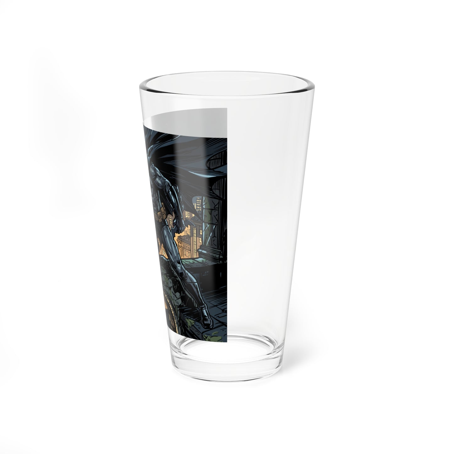 Batman Gotham Night 16oz Mixing Glass – Superhero Cocktail Pint