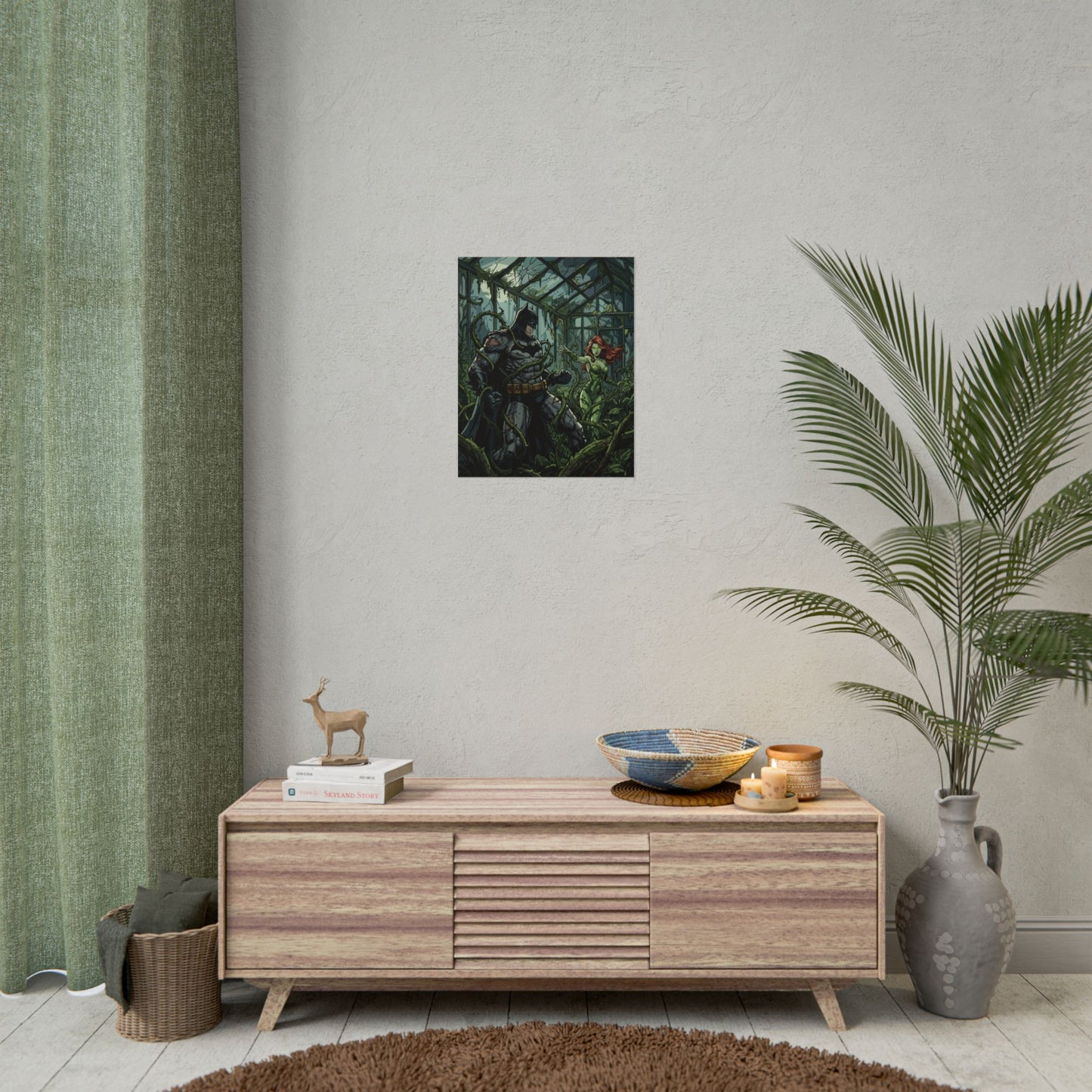 Batman & Poison Ivy Greenhouse Art Print - Poster
