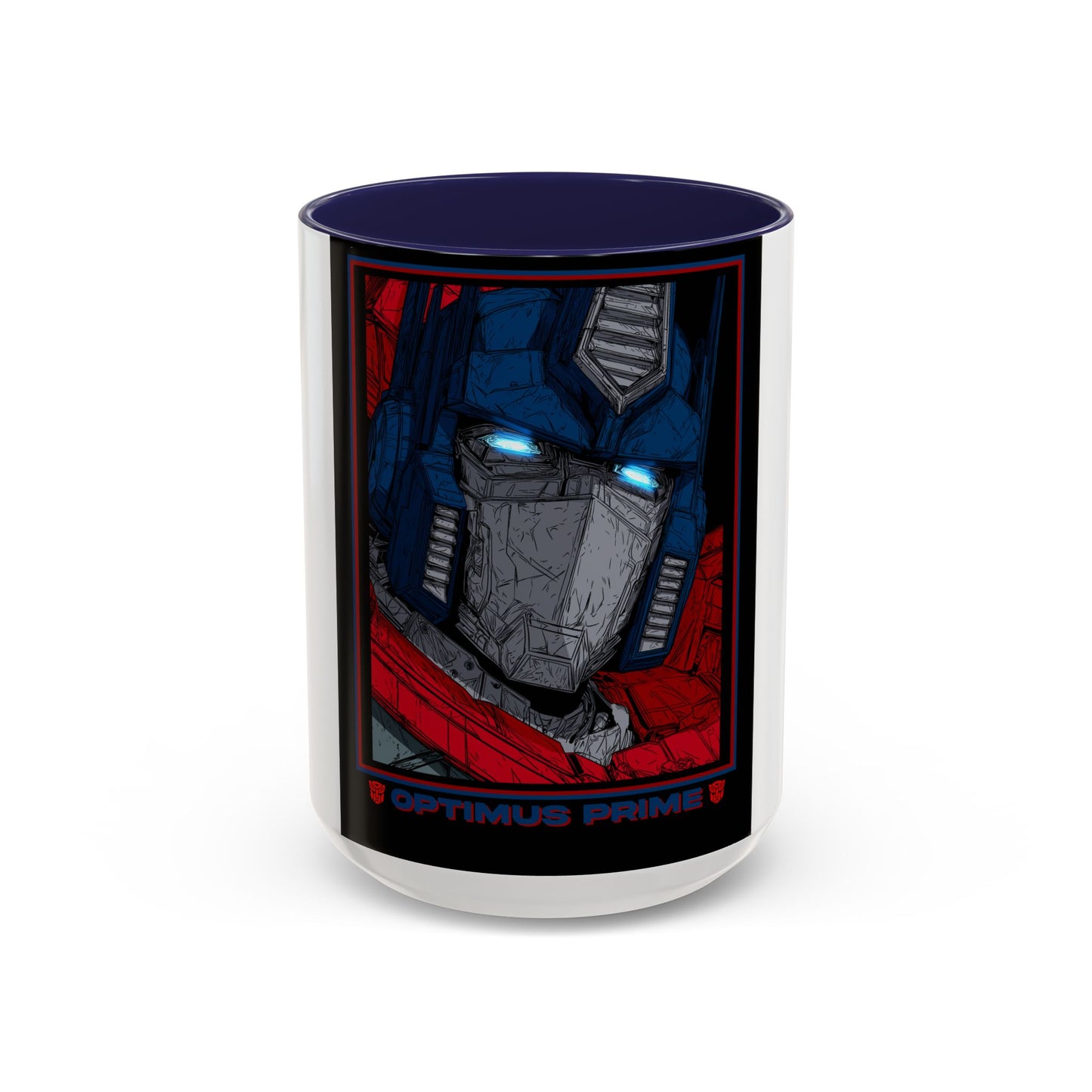 Optimus Prime Coffee Mug — Retro Robot Accent Ceramic Mug
