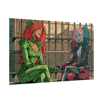 Poison Ivy & Harley Quinn - Jail Cell - Poster