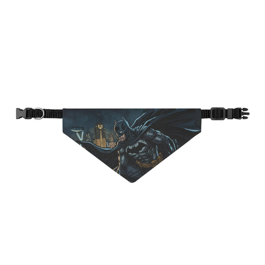 Batman Gotham Clip-On Pet Bandana — Dark Hero Collar Accessory for Dogs & Cats