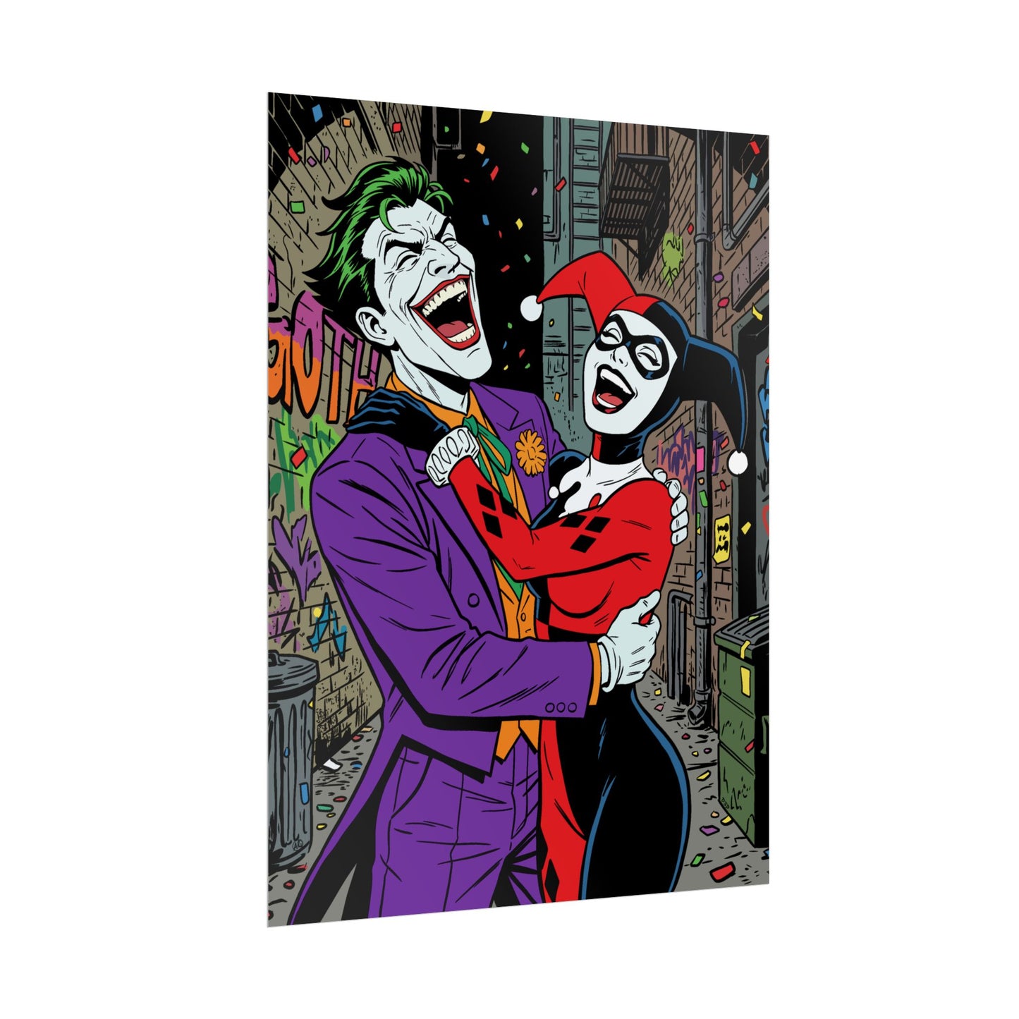 Joker & Harley Quinn Art Print