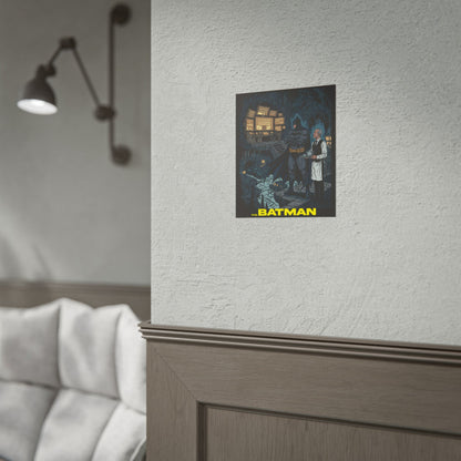 Batman Cave Poster with Text - The Batman Rolled Art Print