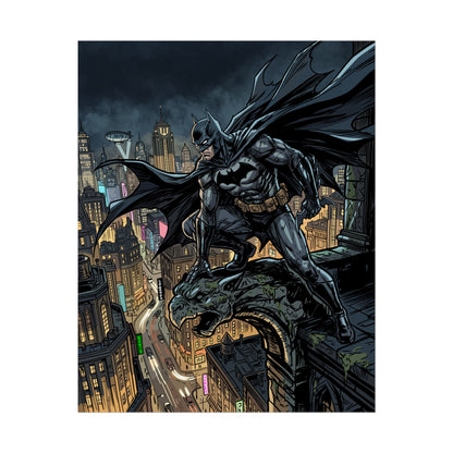 Batman City Rooftop Rolled Poster