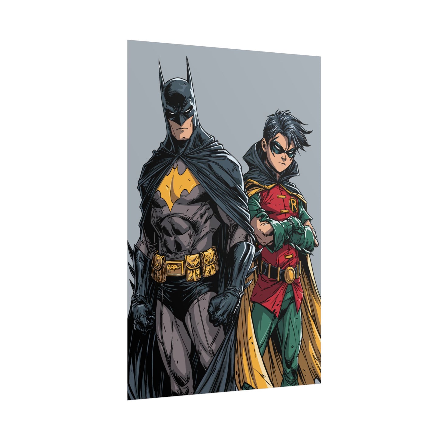 Batman & Robin Rolled Poster — Comic Book Hero Art Print