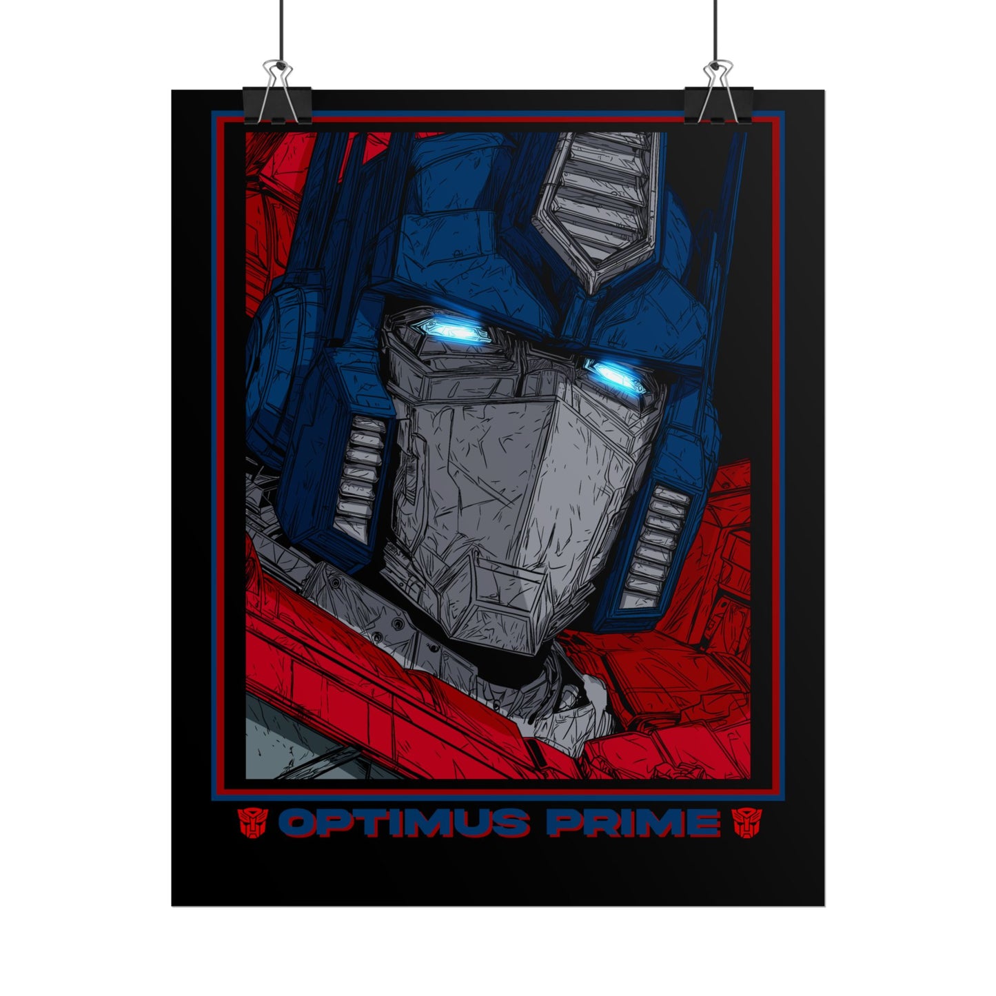 Optimus Prime Cinematic Rolled Poster