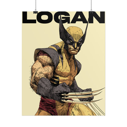 Wolverine Logan Rolled Poster — Comic Art Wall Print