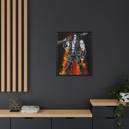The Main Man Bounty Hunter - Framed Matte Canvas