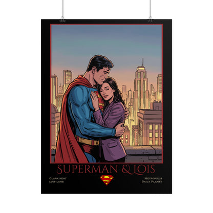 Superman & Lois Vintage Romance Wall Art