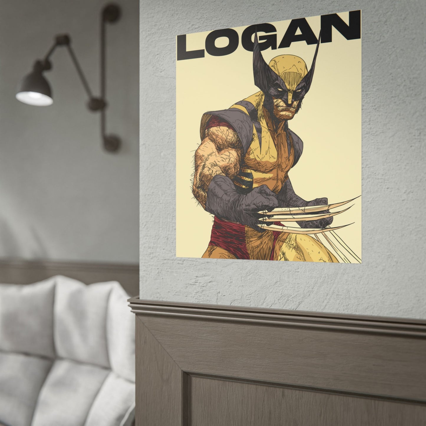 Wolverine Logan Rolled Poster — Comic Art Wall Print