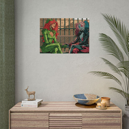 Poison Ivy & Harley Quinn - Jail Cell - Poster