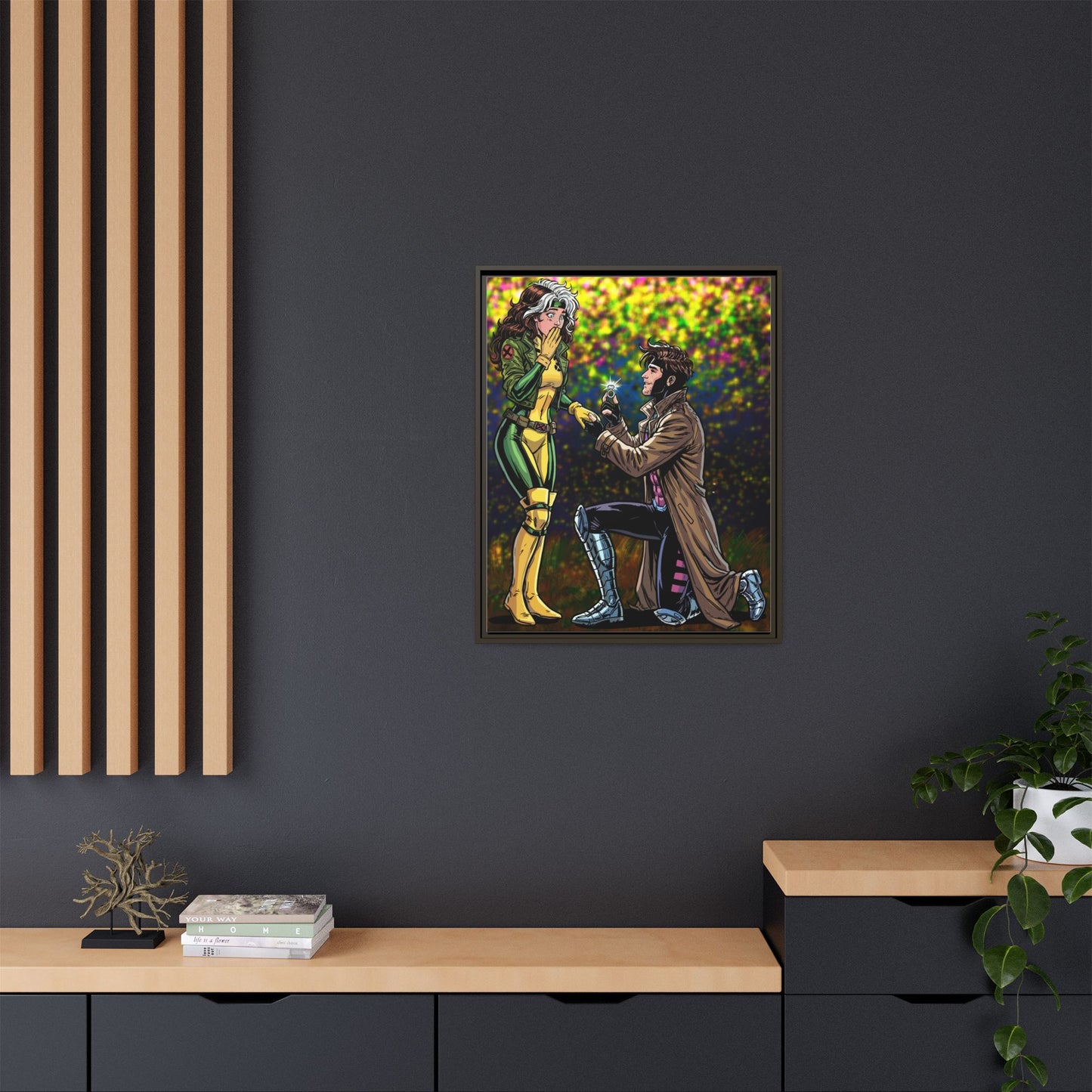 Thief and Belle # 3 - Framed Matte Canvas