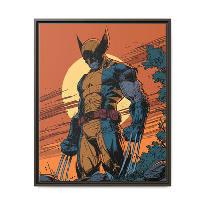 Wolverine Matte Framed Canvas Print