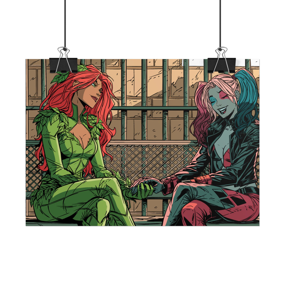 Poison Ivy & Harley Quinn - Jail Cell - Poster