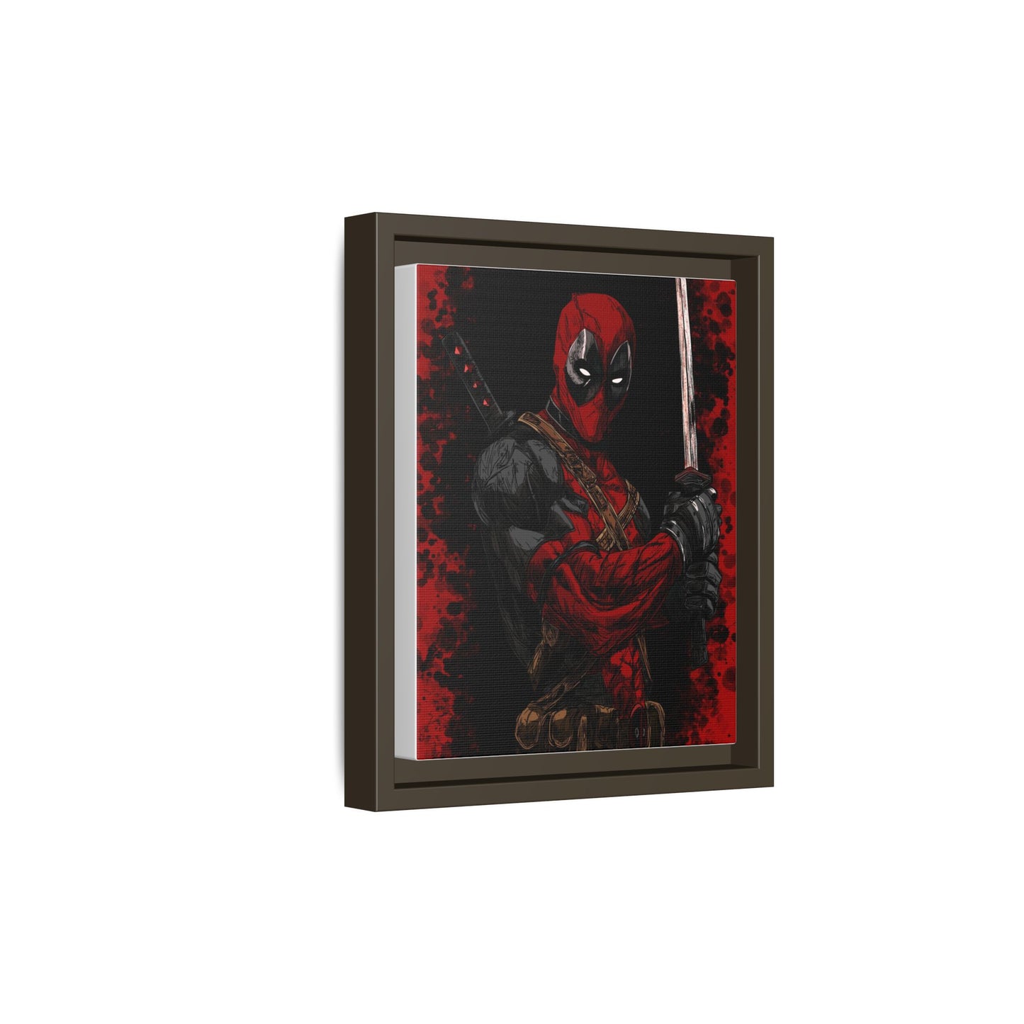 The Merc #2 - Framed Canvas Wall Art — Comic Antihero Sword Portrait