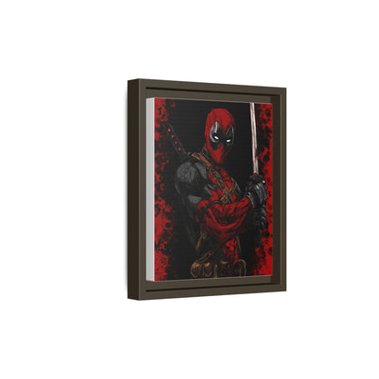 The Merc #2 - Framed Canvas Wall Art — Comic Antihero Sword Portrait