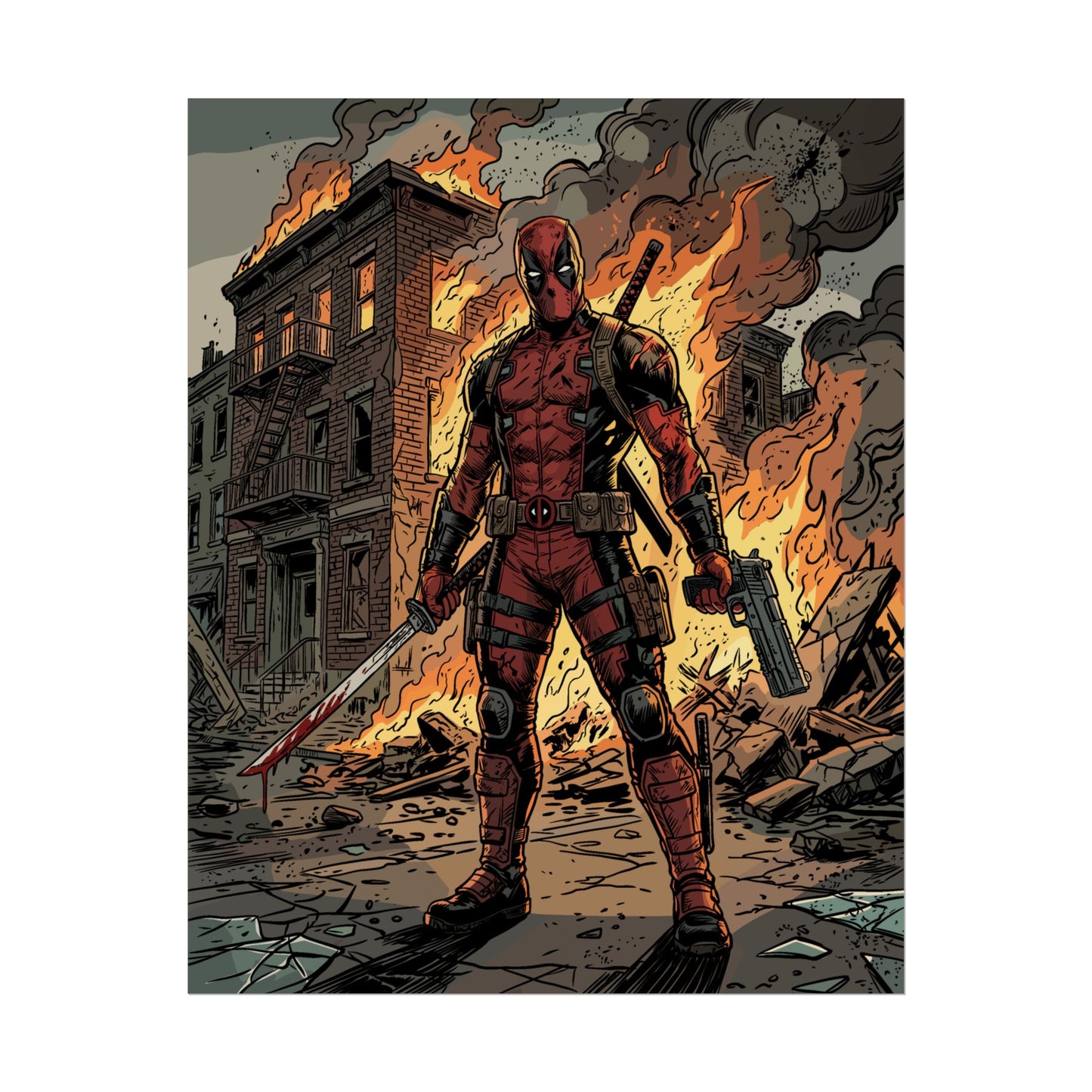 The Merc is On Fire - Poster