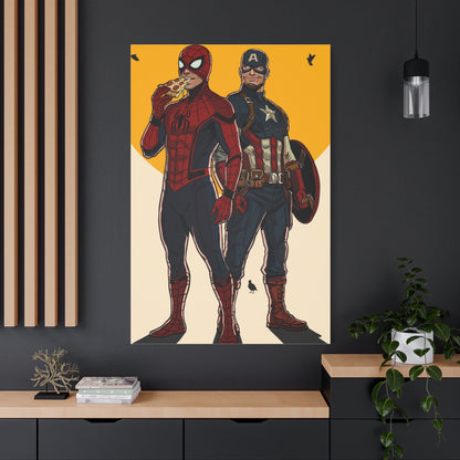 Brooklyn vs Queens - Matte Canvas Print