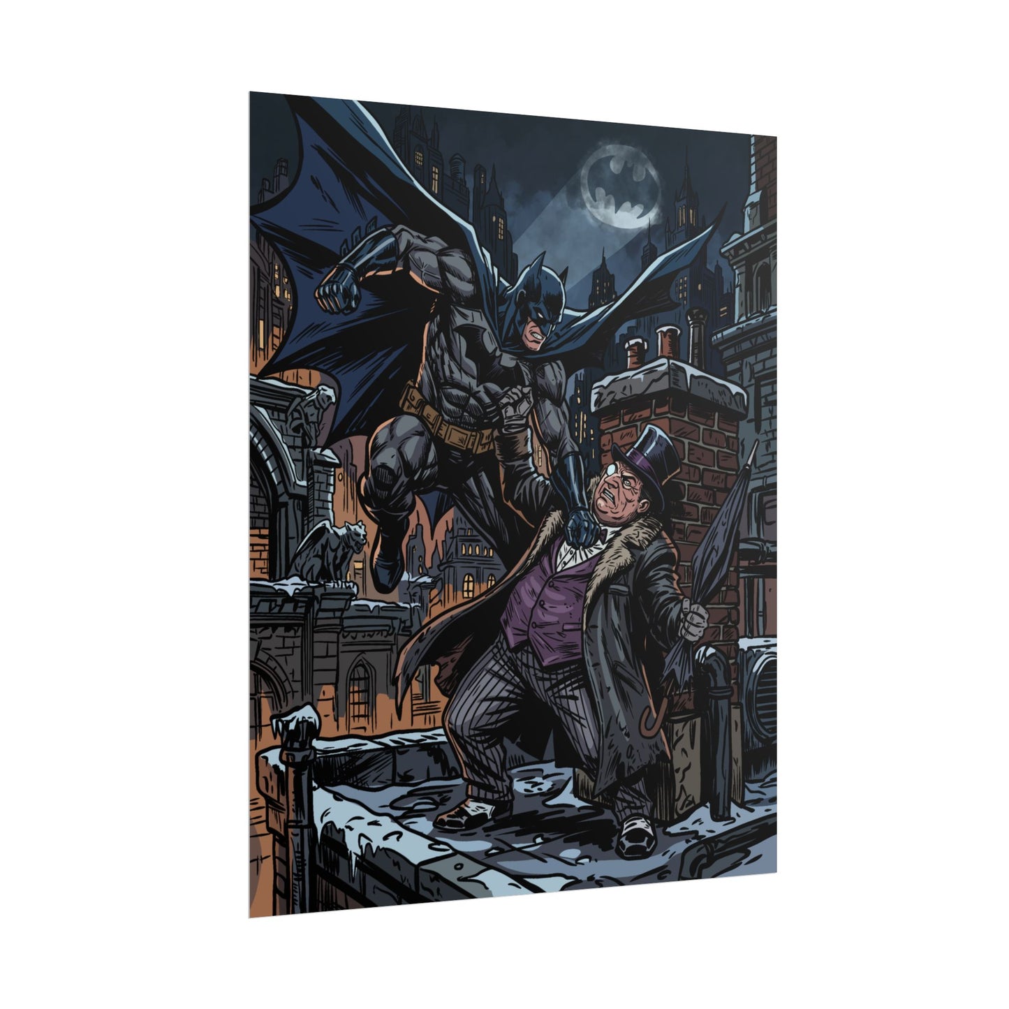 Batman vs. Penguin Rolled Poster
