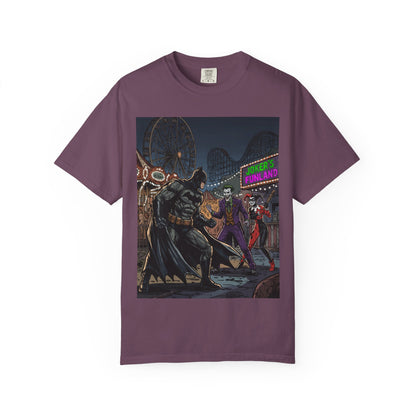 Batman vs Joker Graphic T-Shirt — Gotham Carnival Night Tee