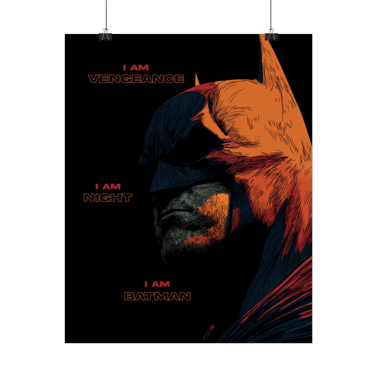 Batman 'I Am Vengeance' Rolled Poster