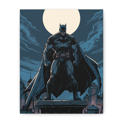 Batman Canvas Wall Art — Dark Knight Stretched Matte Canvas Print