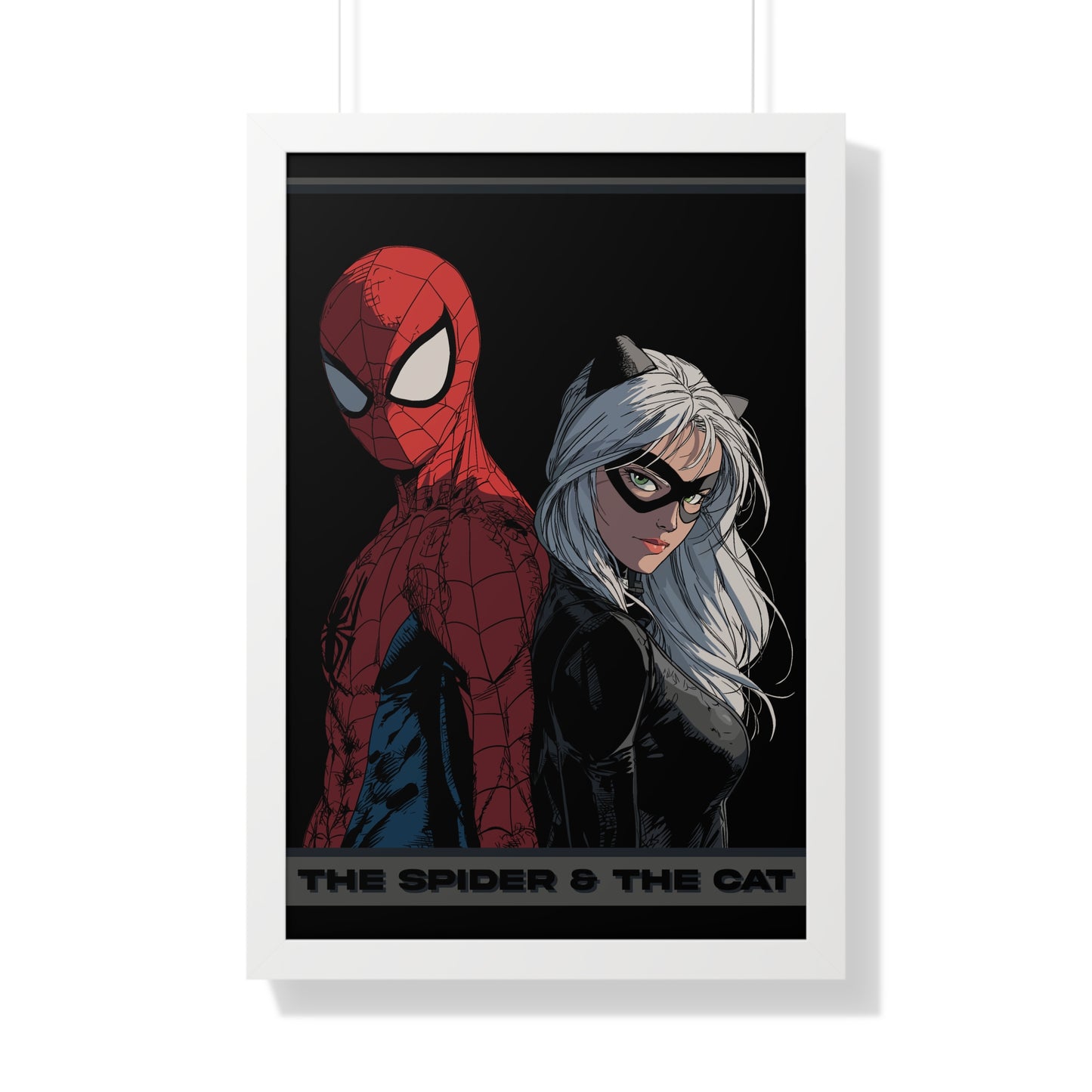 Spider & The Cat Framed Poster