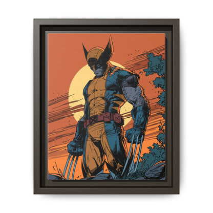 Wolverine Matte Framed Canvas Print