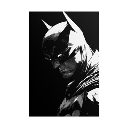 Batman Noir Portrait Poster