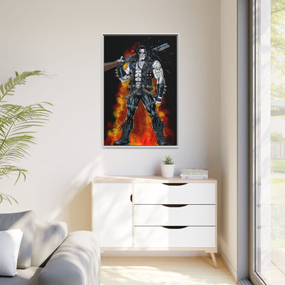 The Main Man Bounty Hunter - Framed Matte Canvas