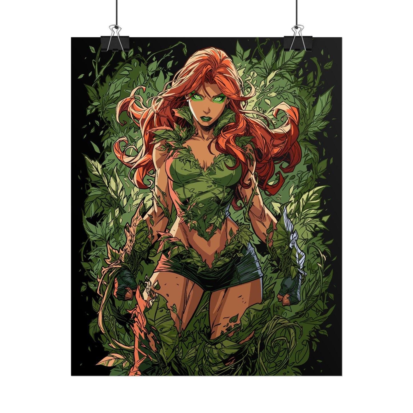Poison Ivy Botanical Background Poster