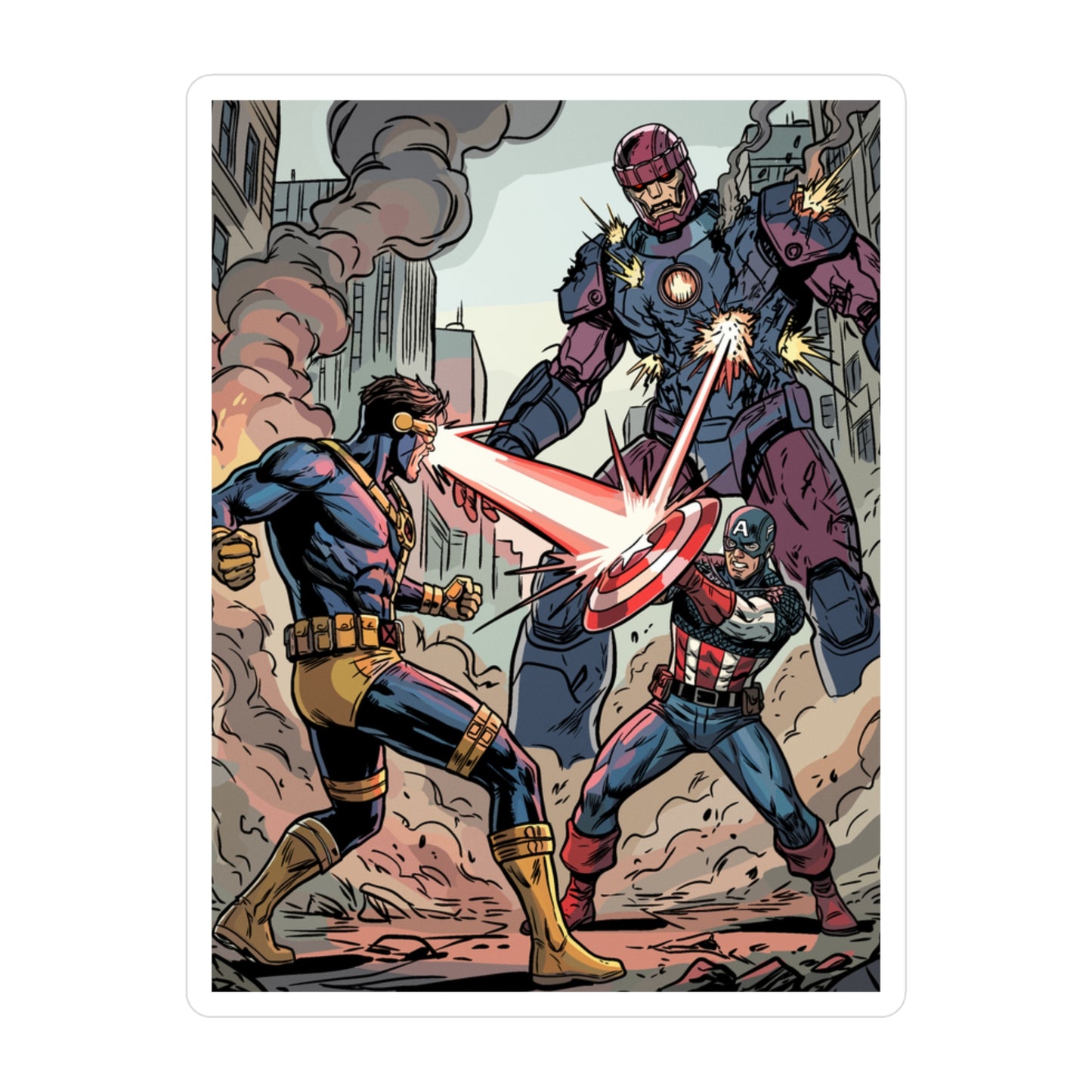 Steve & Scott Teamup - Sticker