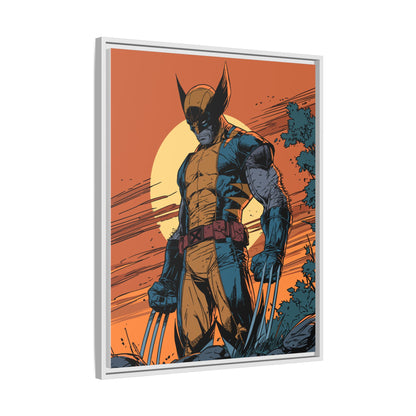 Wolverine Matte Framed Canvas Print