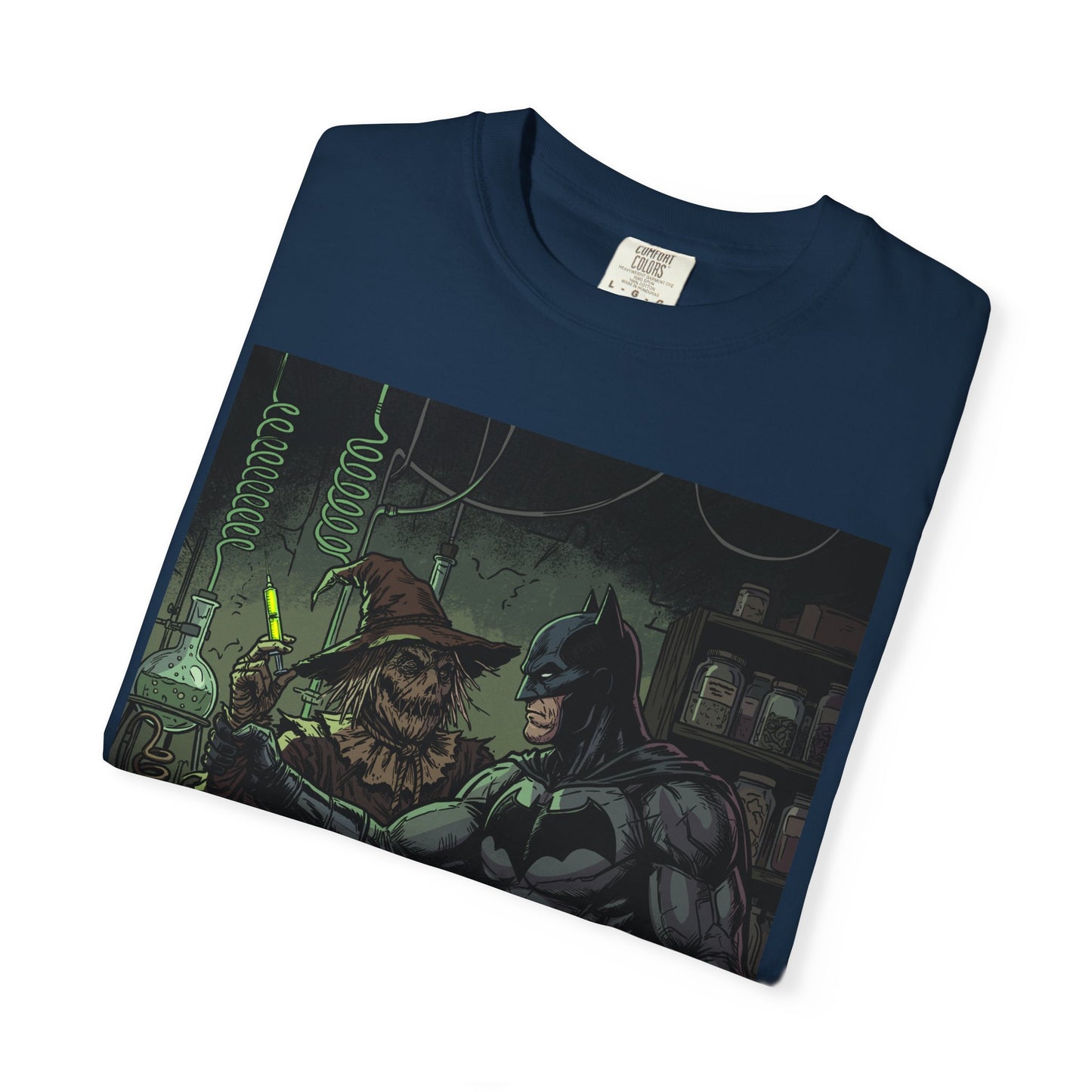 Batman & Scarecrow Graphic T-Shirt — Dark Comic Art Tee