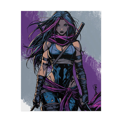 Psylocke - Femme Fatale Poster — Rolled Art Print