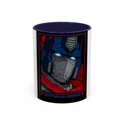 Optimus Prime Coffee Mug — Retro Robot Accent Ceramic Mug