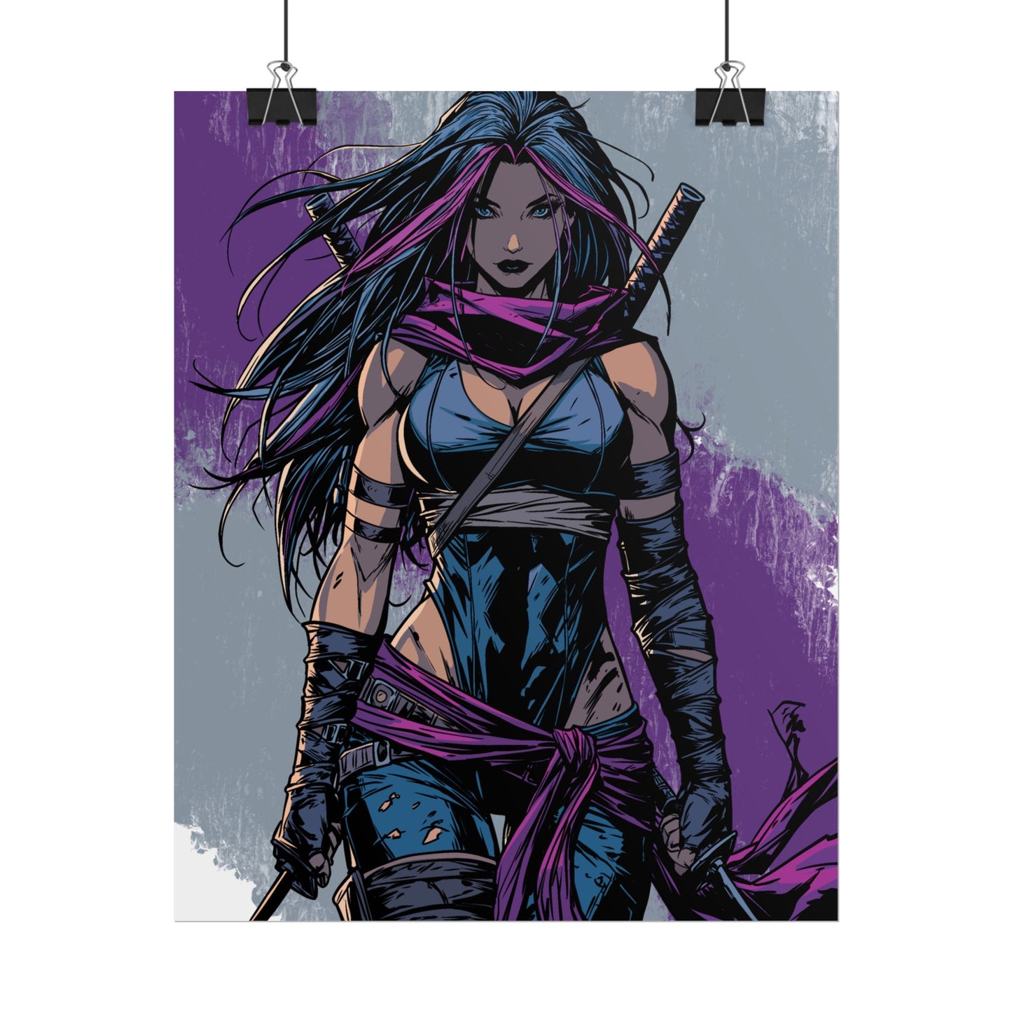 Psylocke - Femme Fatale Poster — Rolled Art Print
