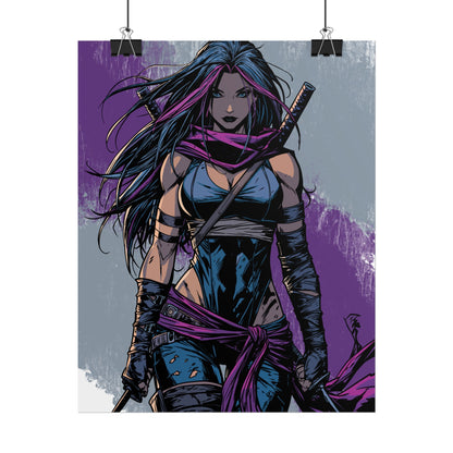 Psylocke - Femme Fatale Poster — Rolled Art Print