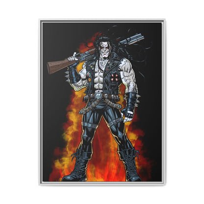 The Main Man Bounty Hunter - Framed Matte Canvas