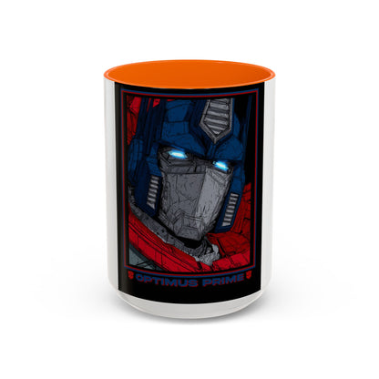 Optimus Prime Coffee Mug — Retro Robot Accent Ceramic Mug